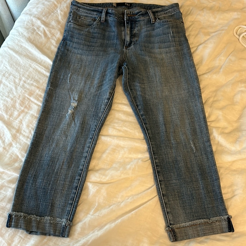 Kut from the Kloth crop straight leg denim size 12